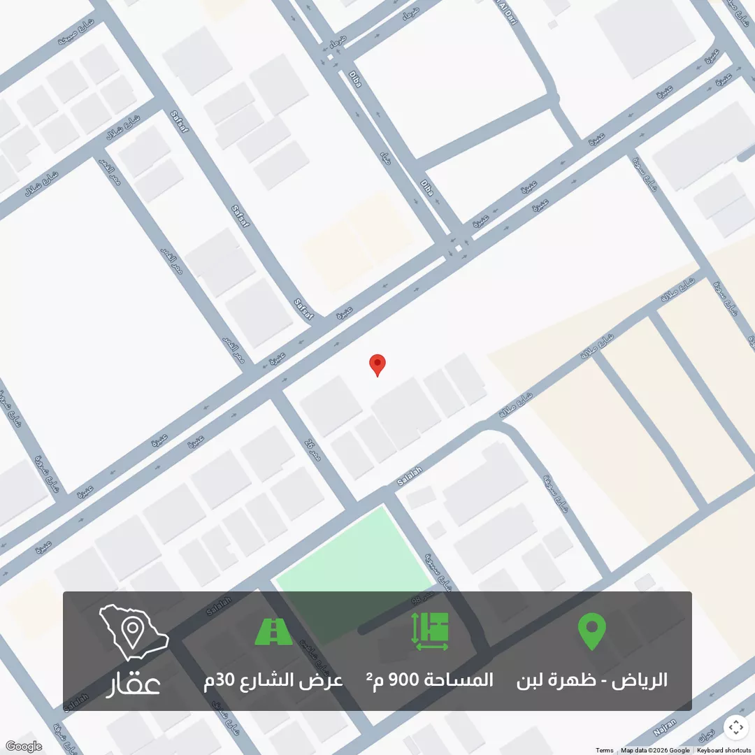 أرض للبيع في شارع عنيزة, حي ظهرة لبن, مدينة الرياض, منطقة الرياض 1 صورة