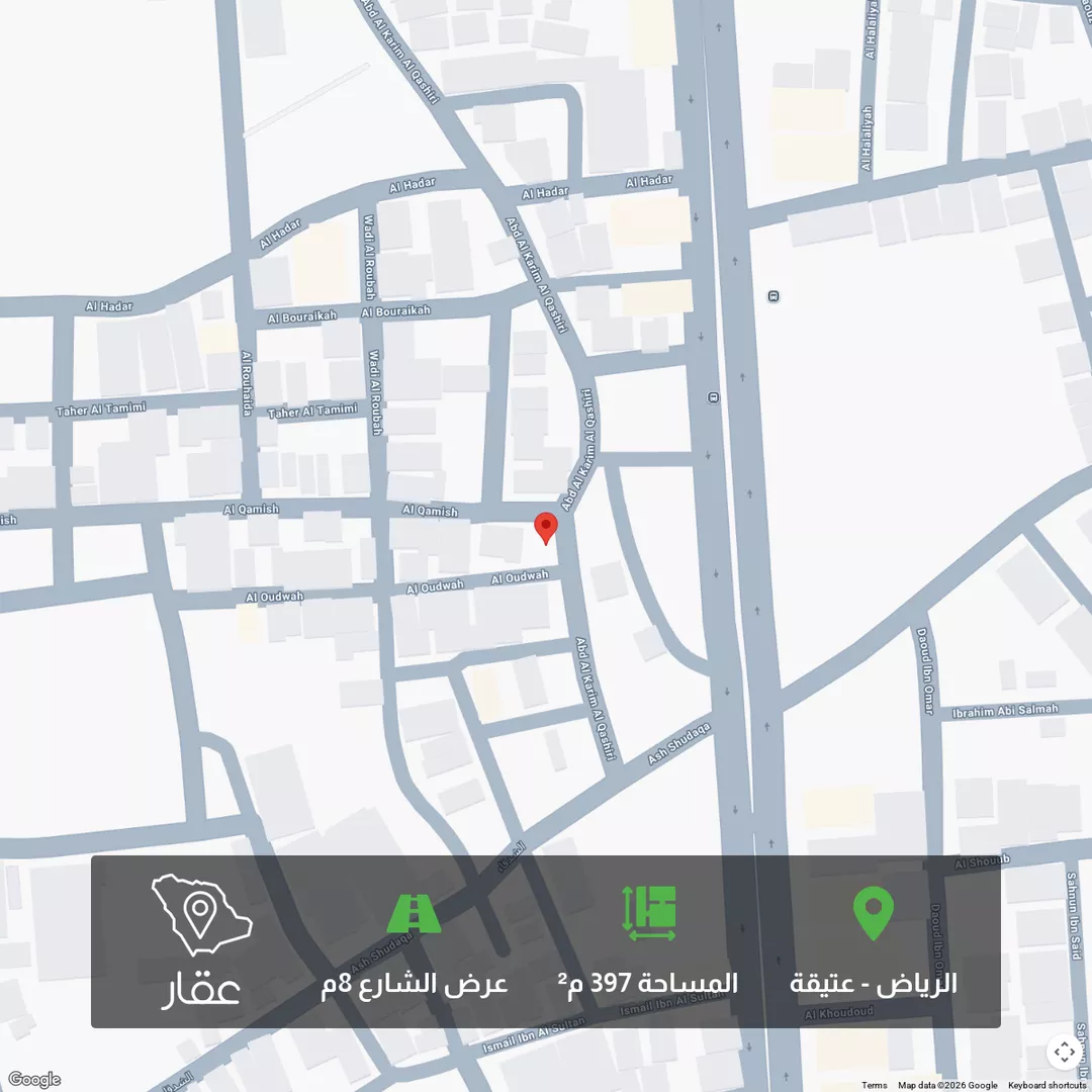 أرض للبيع في شارع العدوة, حي عتيقة, مدينة الرياض, منطقة الرياض 1 صورة