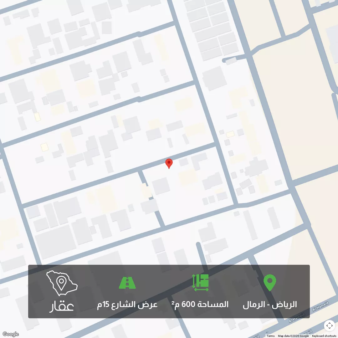 أرض للبيع في شارع محمد أبي نهية, حي الرمال, مدينة الرياض, منطقة الرياض 1 صورة