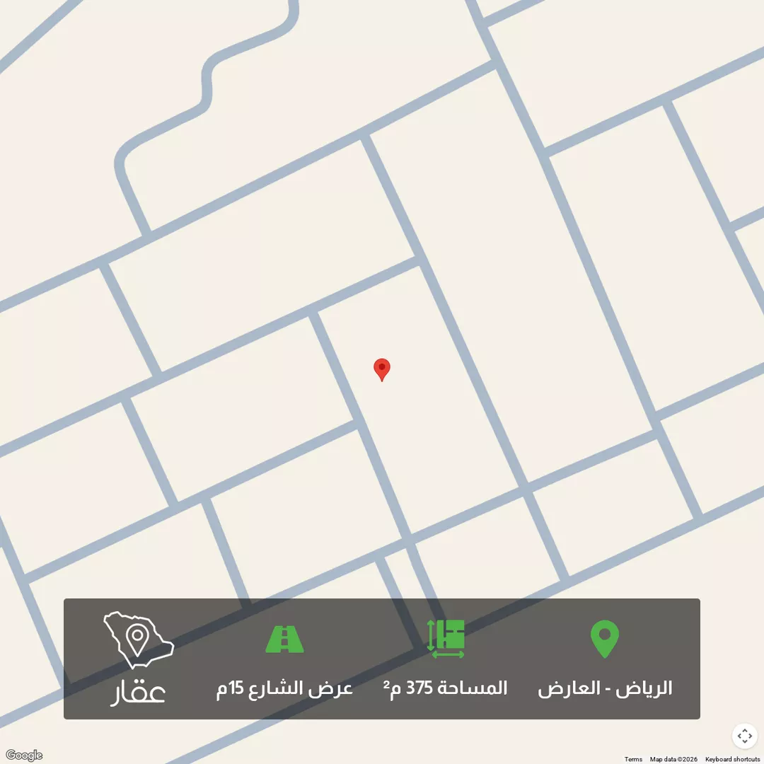 أرض للبيع في شارع أبي العباس اللخمي, حي العارض, مدينة الرياض, منطقة الرياض 1 صورة