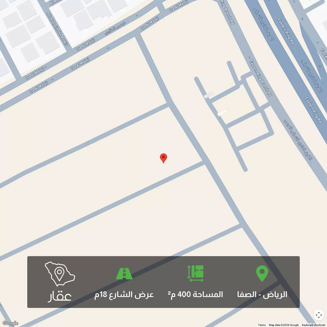 أرض للبيع في شارع ابي عبدالله الجناني , حي الصفاء, مدينة الرياض, منطقة الرياض 1 صورة