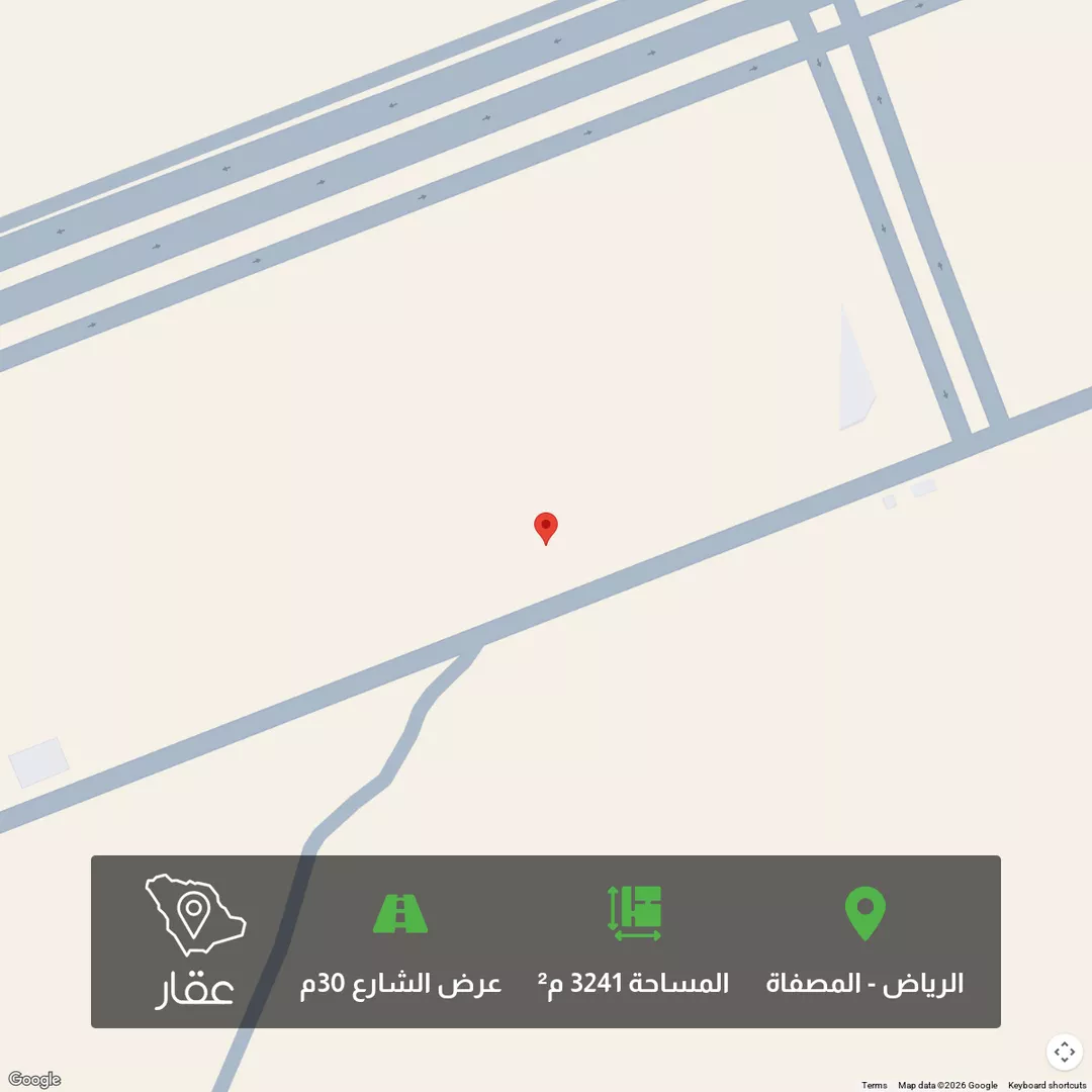 أرض للبيع في شارع أبي عاصم الشيباني ، حي المصفاة ، الرياض ، منطقة الرياض 1 صورة
