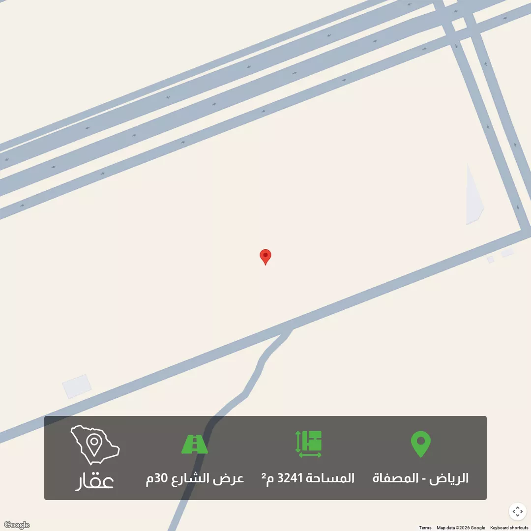 أرض للبيع في شارع أبي عاصم الشيباني, حي المصفاة, مدينة الرياض, منطقة الرياض 1 صورة