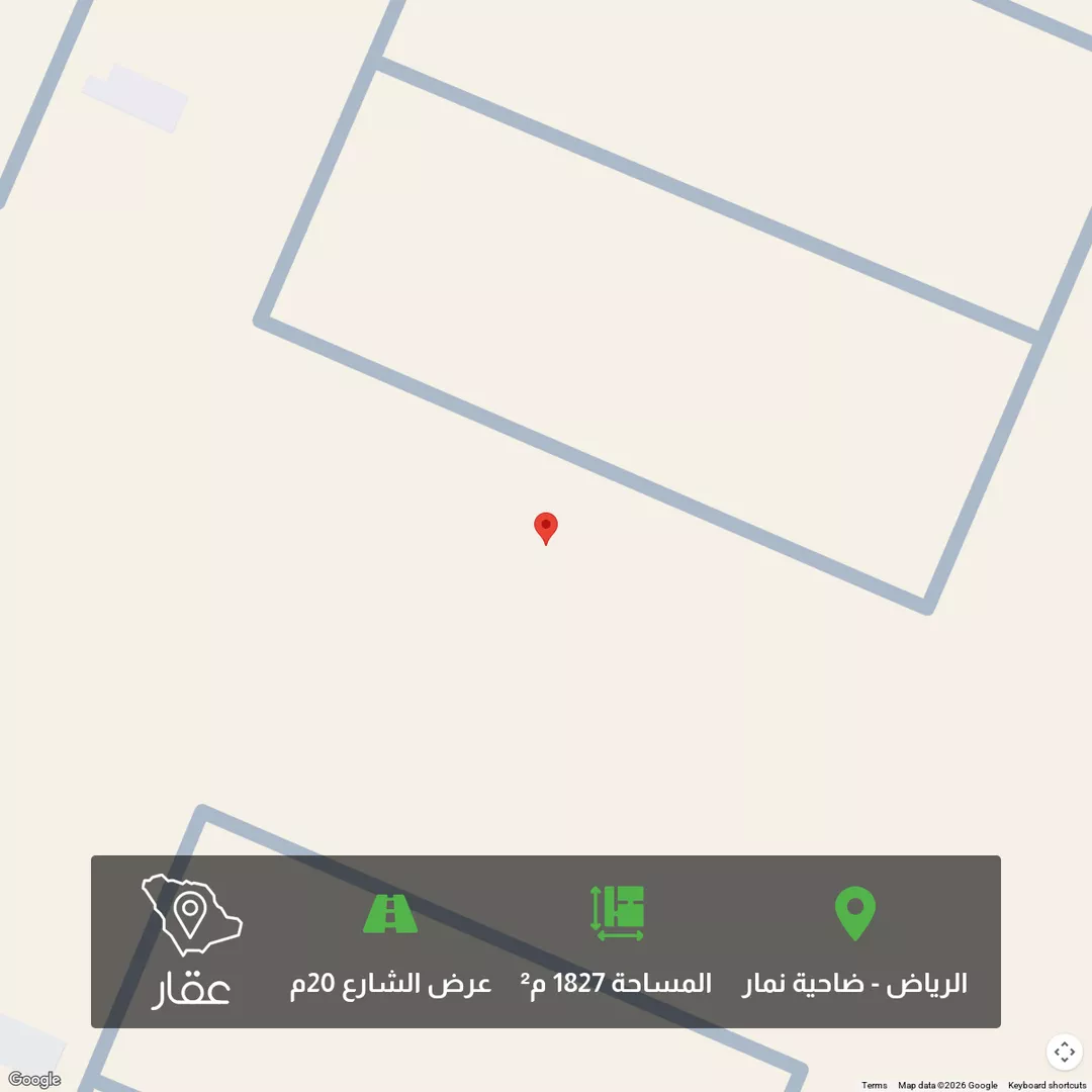 أرض للبيع في حي ضاحية نمار, مدينة الرياض, منطقة الرياض 1 صورة