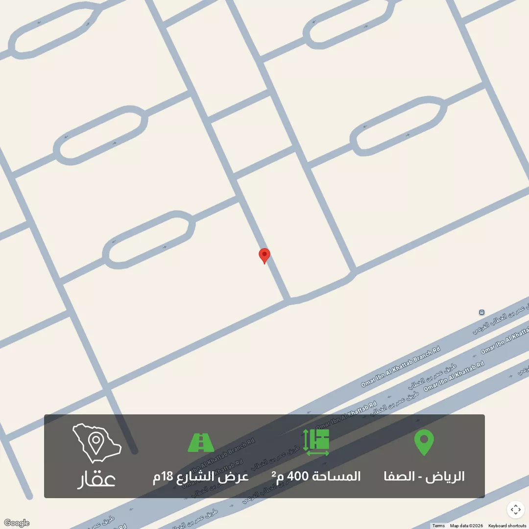 أرض للبيع في شارع صفا, حي الصفاء, مدينة الرياض, منطقة الرياض 1 صورة