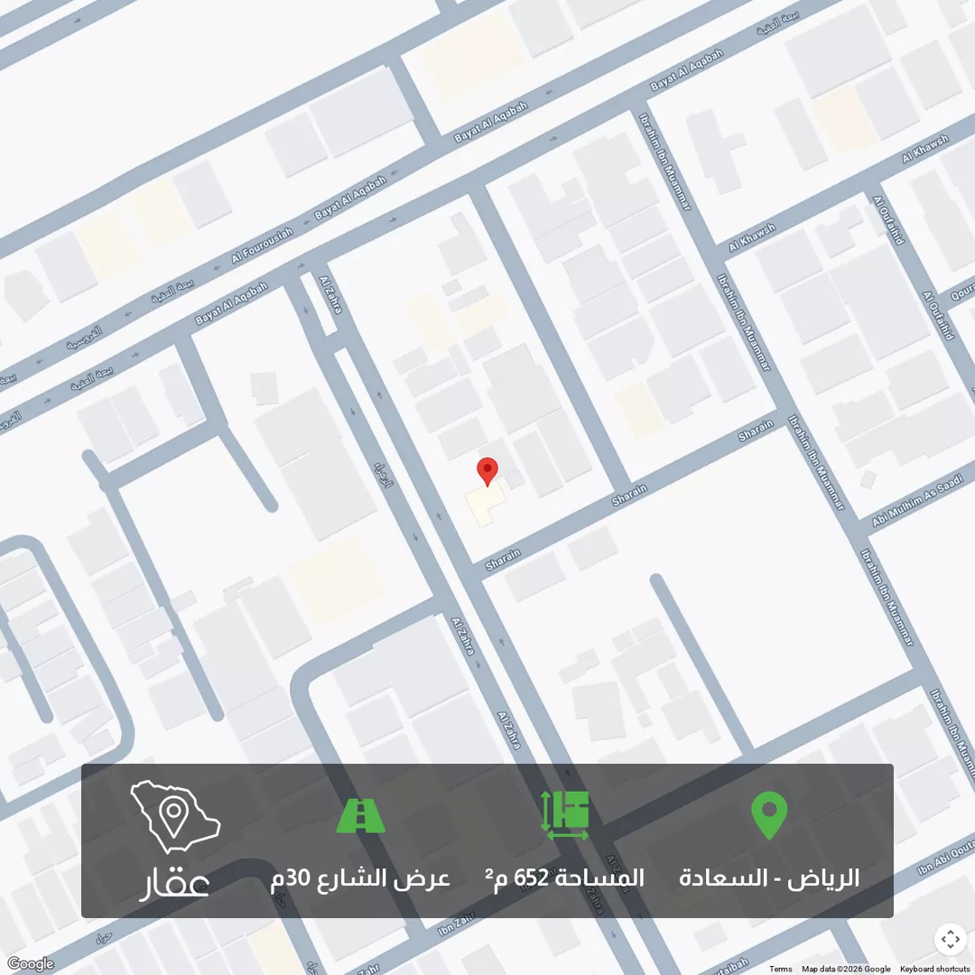 أرض للبيع في شارع النهار, حي السعادة, مدينة الرياض, منطقة الرياض 1 صورة