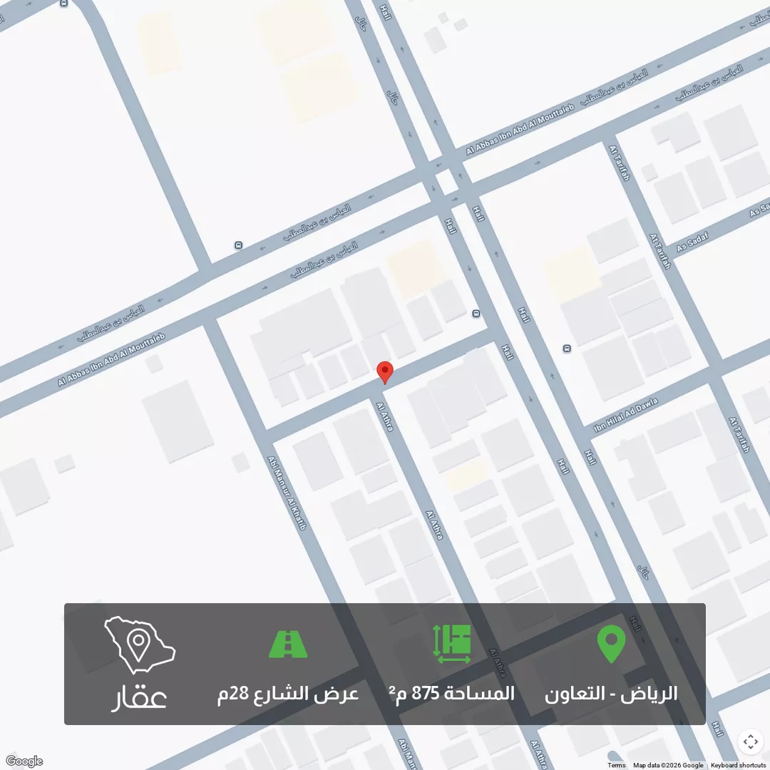 أرض للبيع في شارع جبل طرفه, حي التعاون, مدينة الرياض, منطقة الرياض 1 صورة