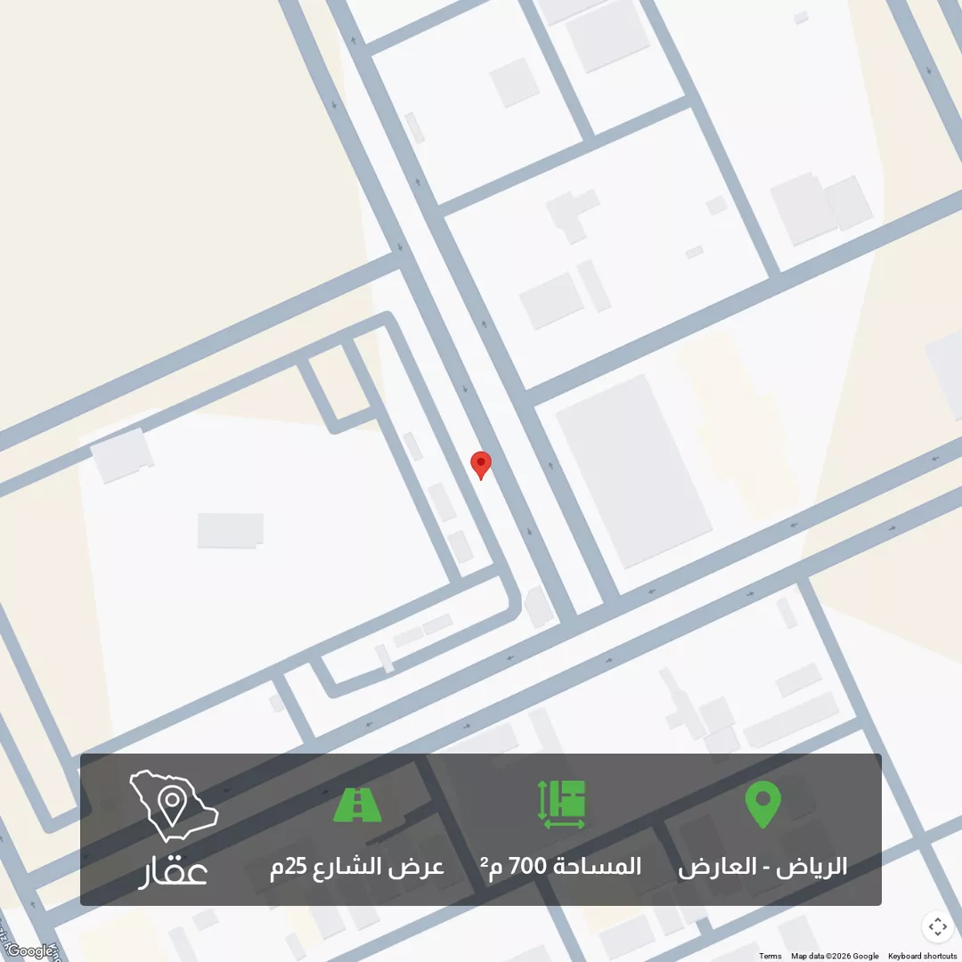 أرض للبيع في شارع عمر بن أبي المعالي ، حي العارض ، الرياض ، منطقة الرياض 1 صورة