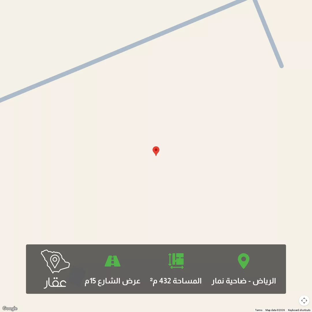 أرض للبيع في حي ضاحية نمار, مدينة الرياض, منطقة الرياض 1 صورة