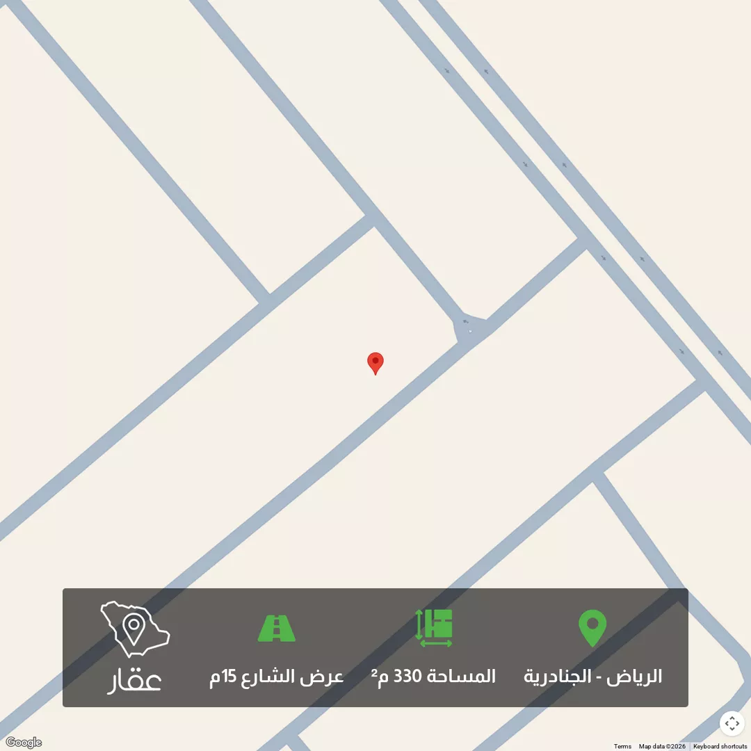 أرض للبيع في شارع رشيد الدين الصوري ، حي الجنادرية ، الرياض ، منطقة الرياض 1 صورة