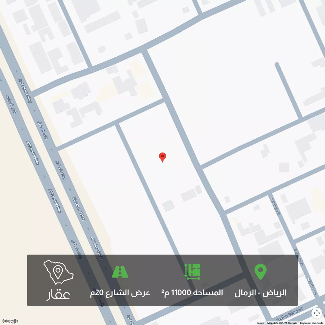 أرض للبيع في شارع مديدة ، حي الرمال ، الرياض ، منطقة الرياض 1 صورة