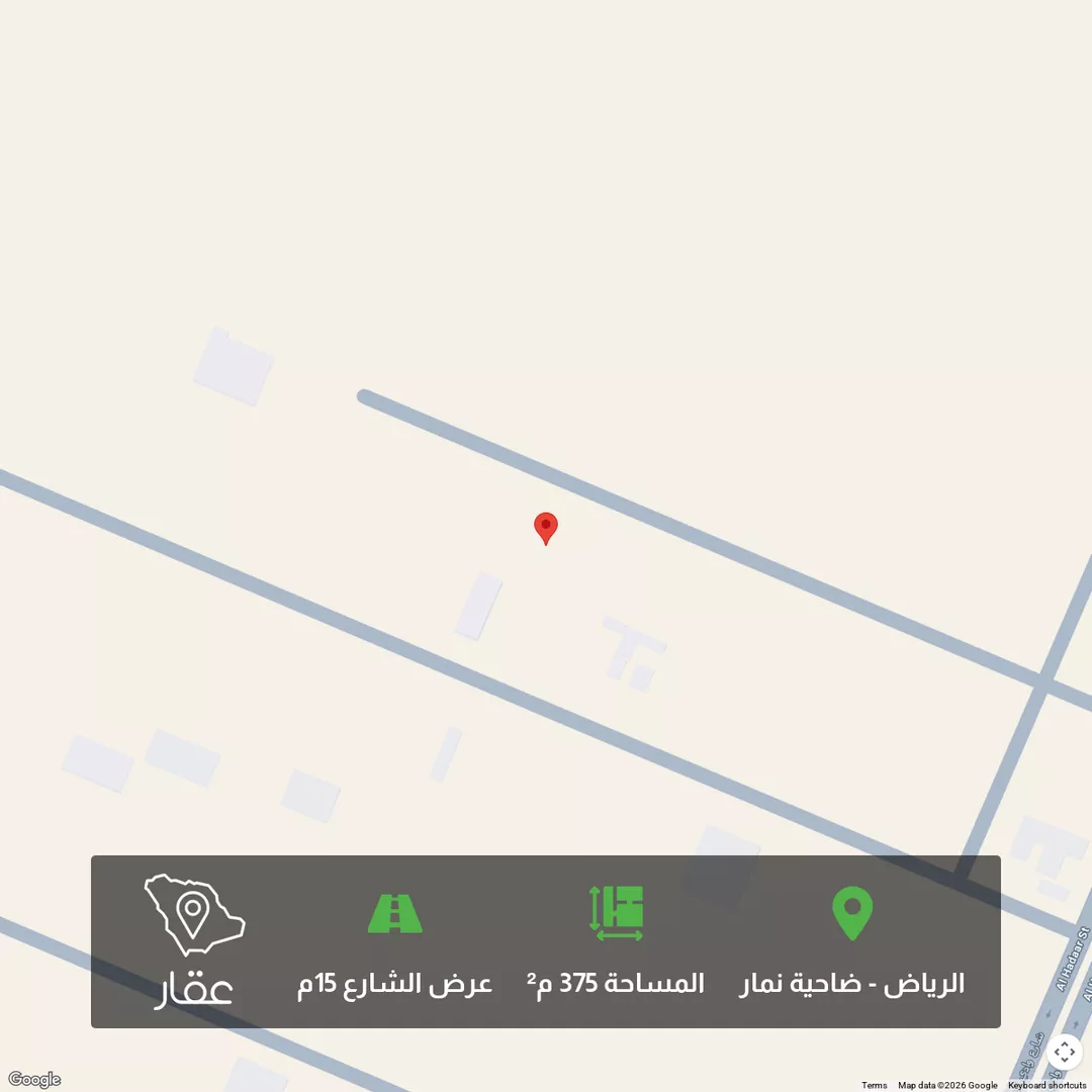 أرض للبيع في حي ضاحية نمار, مدينة الرياض, منطقة الرياض 1 صورة