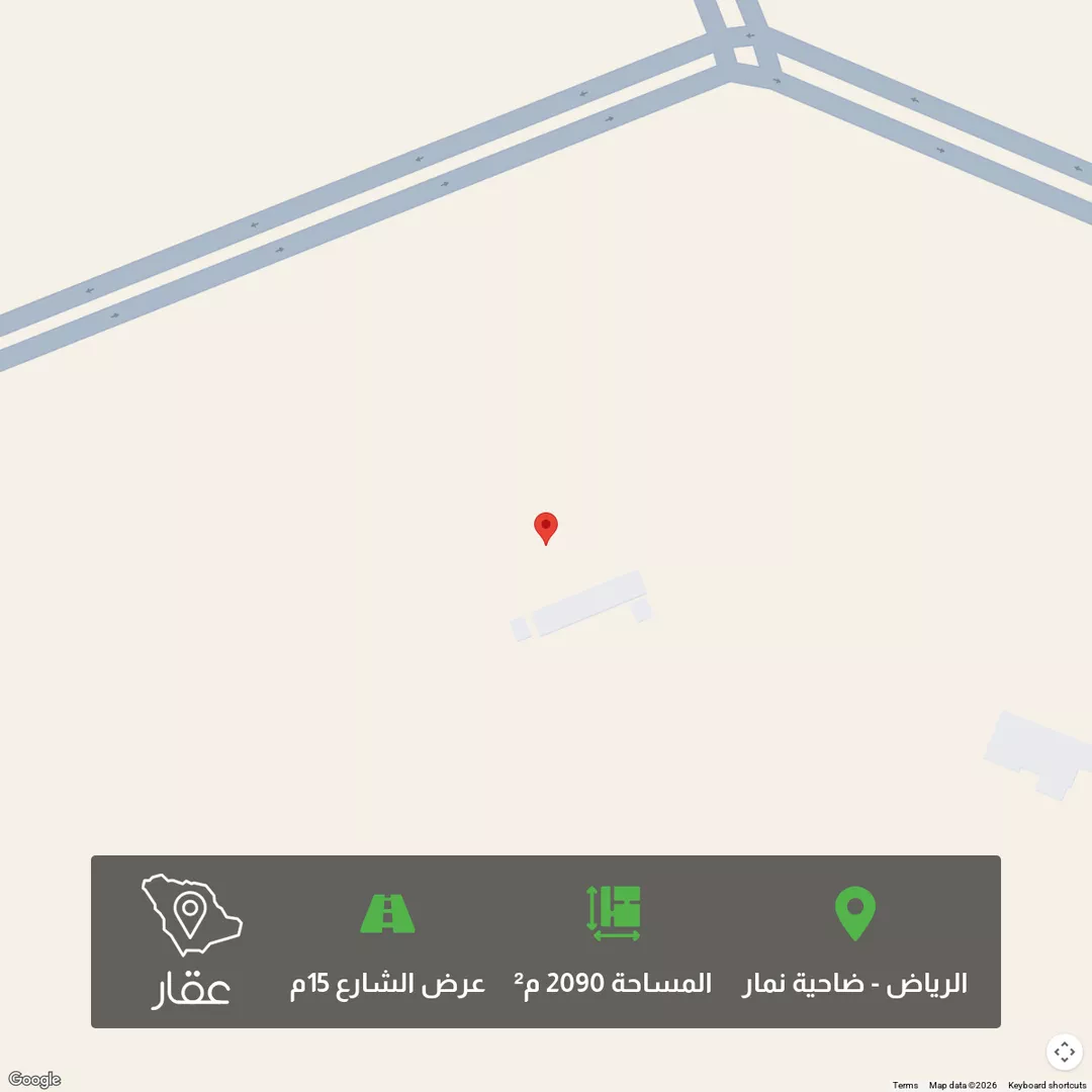 أرض للبيع في حي ضاحية نمار, مدينة الرياض, منطقة الرياض 1 صورة