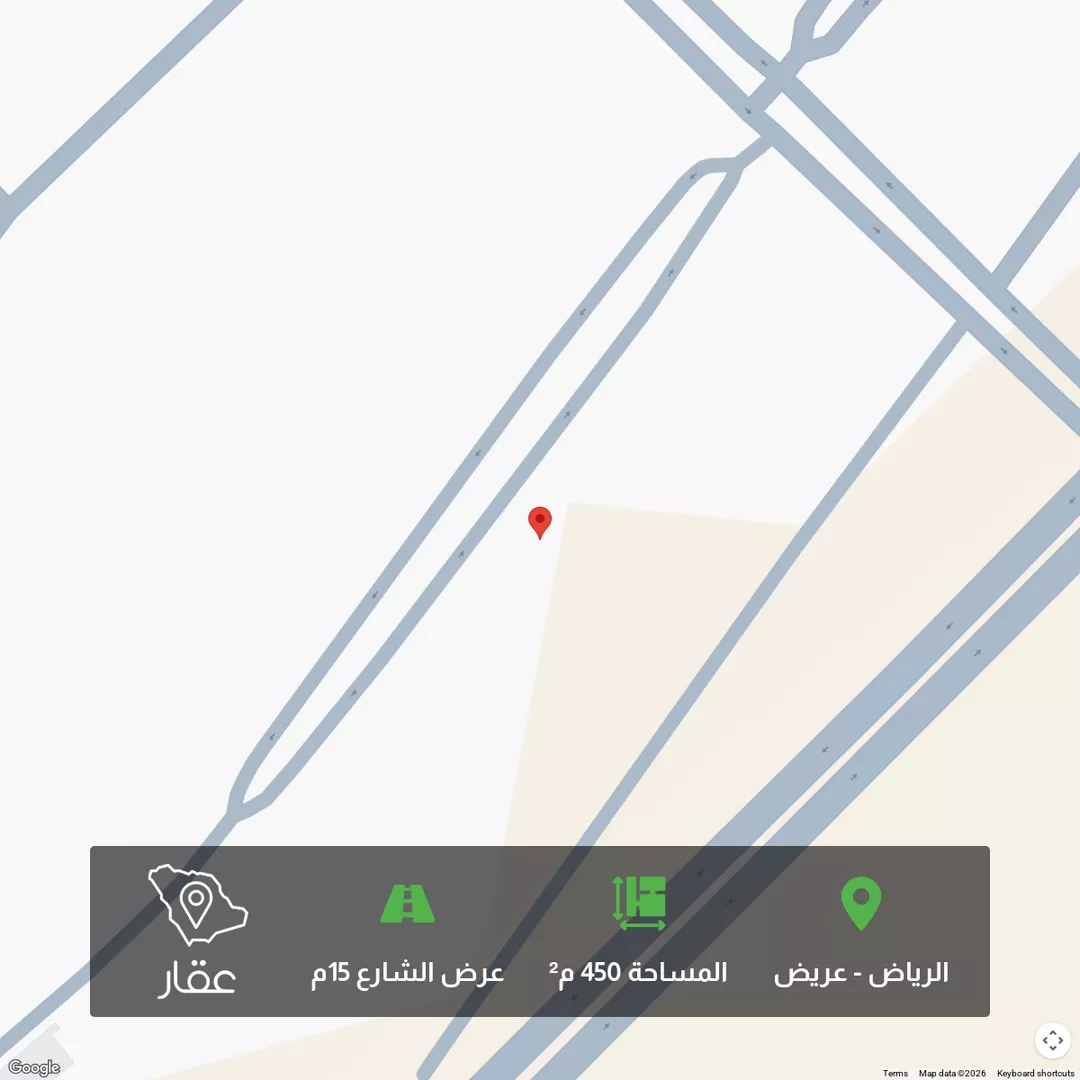 أرض للبيع في شارع 4490031, حي عريض, مدينة الرياض, منطقة الرياض 1 صورة