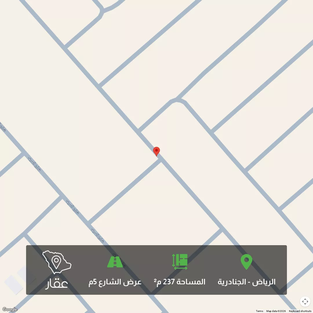 أرض للبيع في شارع الربع الخالي ، حي الجنادرية ، الرياض ، منطقة الرياض 1 صورة