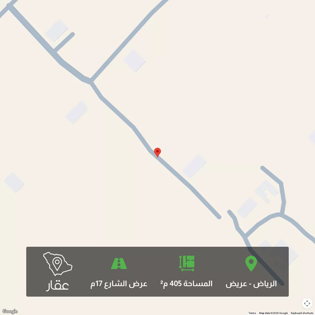 أرض للبيع في شارع عين الراحة ، حي عريض ، الرياض ، منطقة الرياض 1 صورة