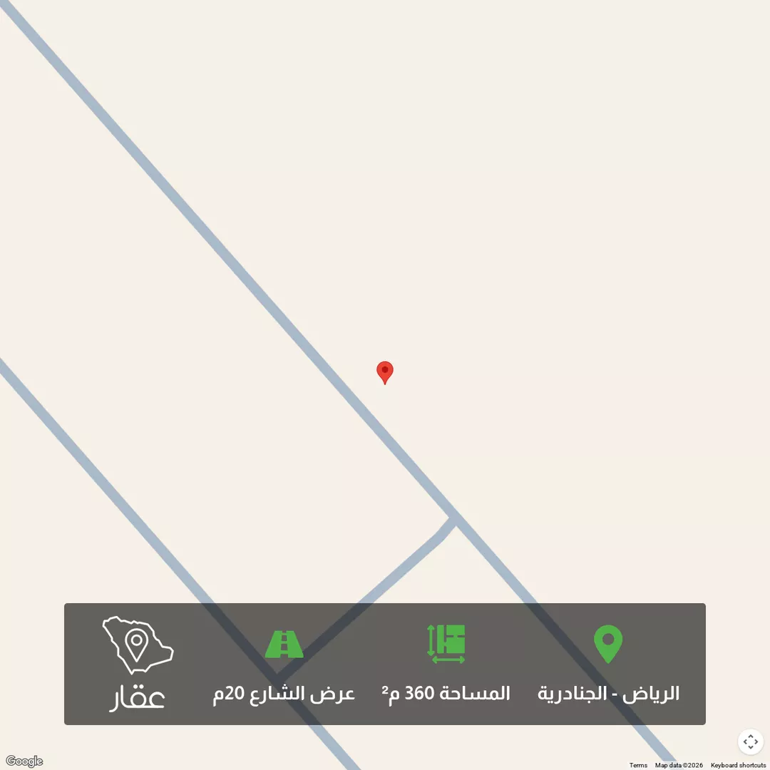 أرض للبيع في شارع الحماده, حي الجنادرية, مدينة الرياض, منطقة الرياض 1 صورة