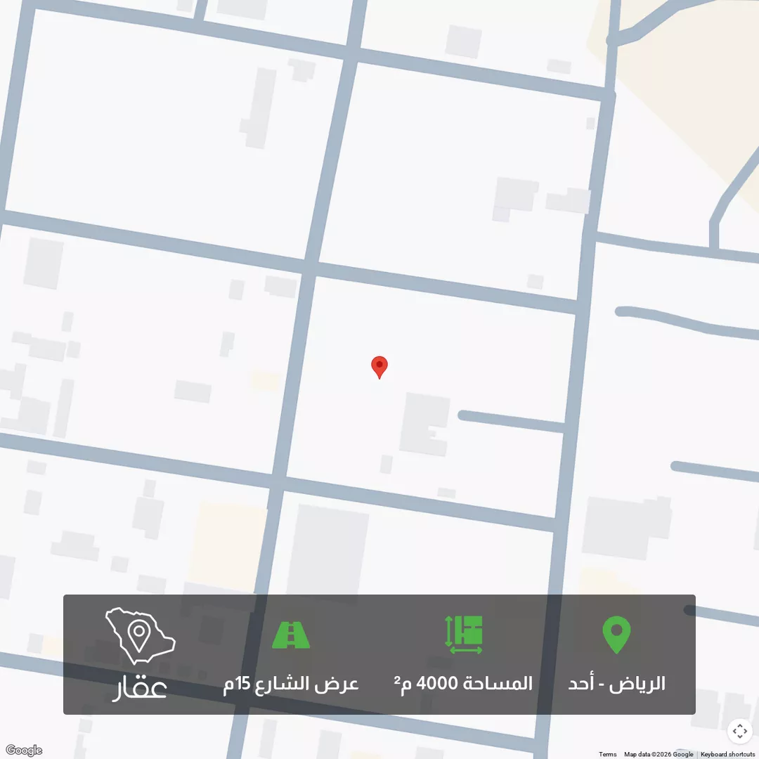 أرض للبيع في شارع النضر بن انس, حي مزارع ديراب, مدينة مزارع ديراب, منطقة الرياض 1 صورة