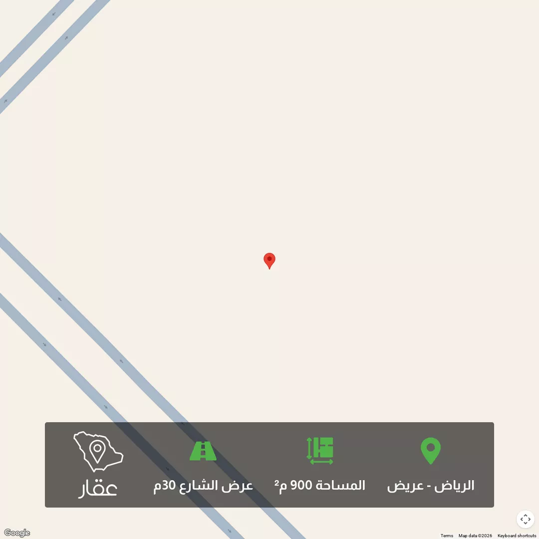 أرض للبيع في حي عريض, مدينة الرياض, منطقة الرياض 1 صورة