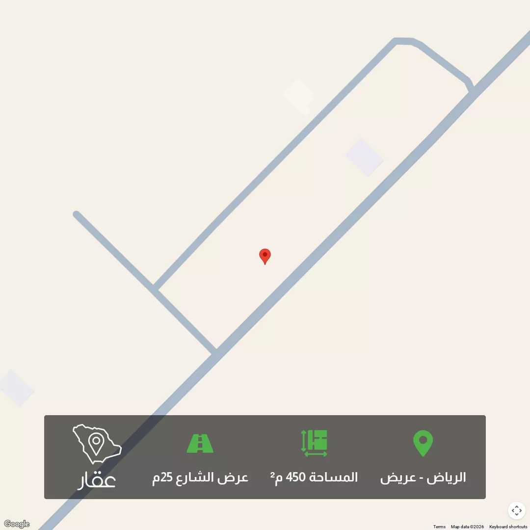 أرض للبيع في حي عريض, مدينة الرياض, منطقة الرياض 1 صورة