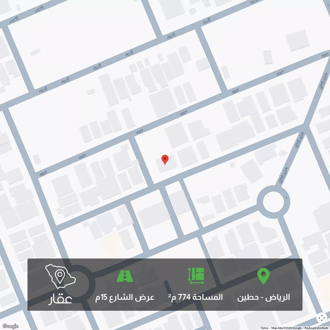 أرض للبيع في شارع الطاهرة, حي حطين, مدينة الرياض, منطقة الرياض 1 صورة