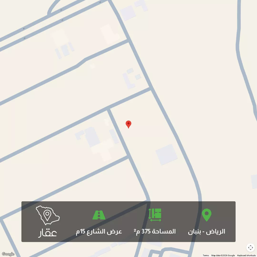 أرض للبيع في شارع شعيب القصرة ، حي بنبان ، الرياض ، منطقة الرياض 1 صورة