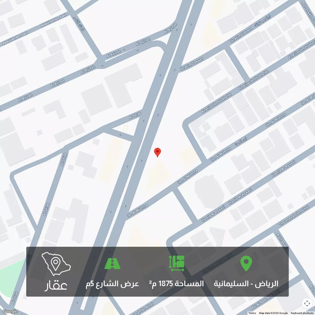 أرض للبيع في شارع الأمير عبدالعزيز بن مساعد بن جلوي ، حي السليمانية ، الرياض ، منطقة الرياض 1 صورة