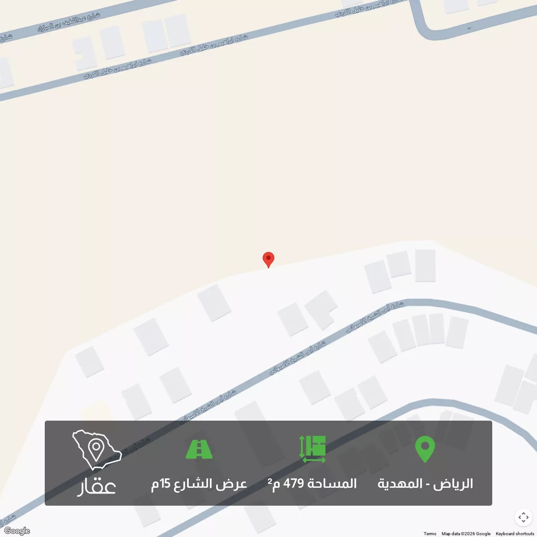 أرض للبيع في شارع أحمد الهواري, حي المهدية, مدينة الرياض, منطقة الرياض 1 صورة