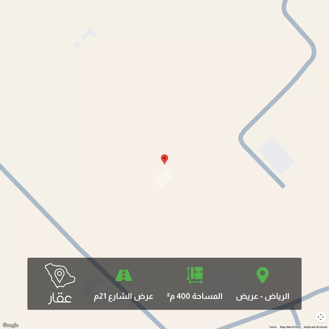 أرض للبيع في حي عريض ، الرياض ، منطقة الرياض 1 صورة