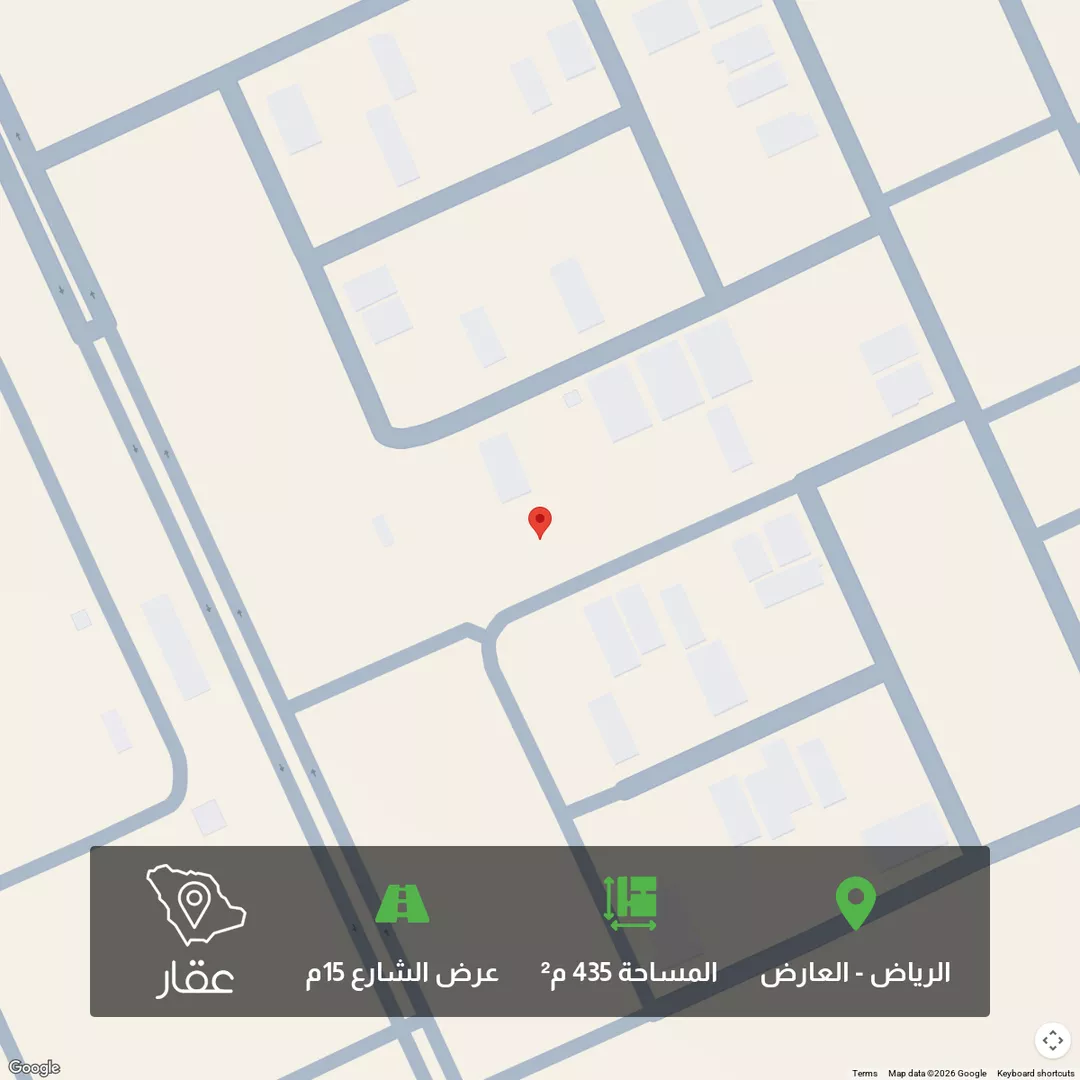 أرض للبيع في شارع أبي المفاخر الحموي, حي العارض, مدينة الرياض, منطقة الرياض 1 صورة