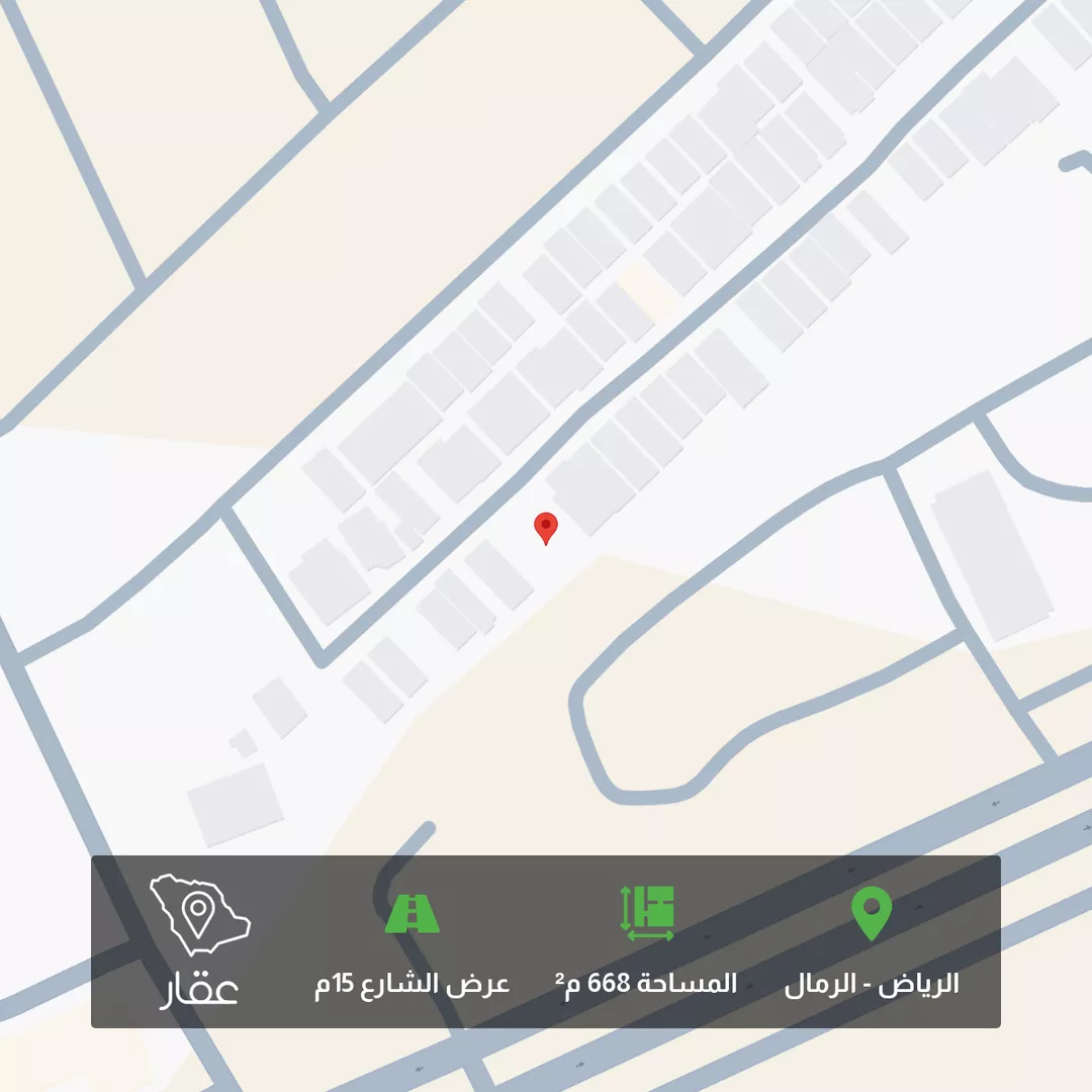 أرض للبيع في شارع محمد بن حمد الشبيلي, حي الرمال, مدينة الرياض, منطقة الرياض 1 صورة