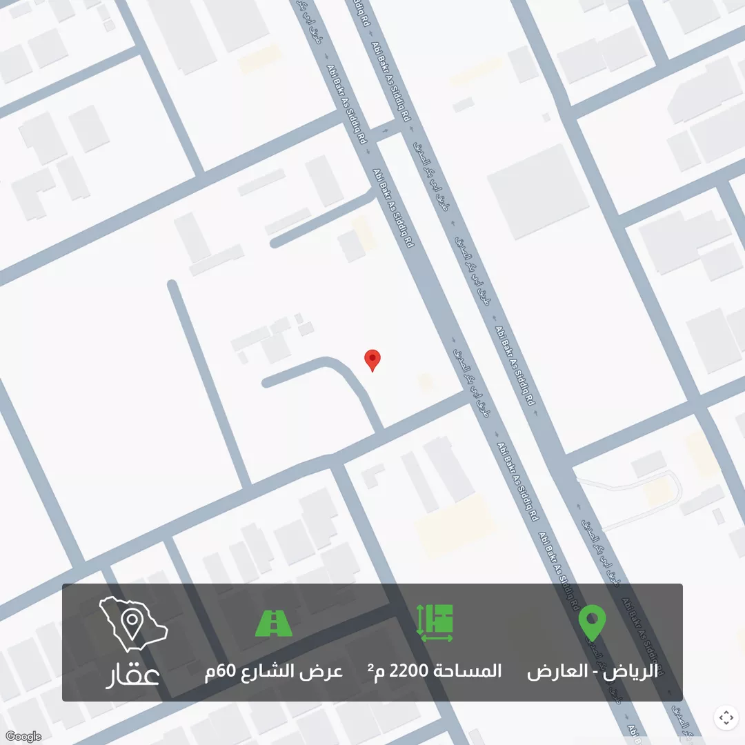 أرض للبيع في شارع ابي بكر الصديق, حي العارض, مدينة الرياض, منطقة الرياض 1 صورة