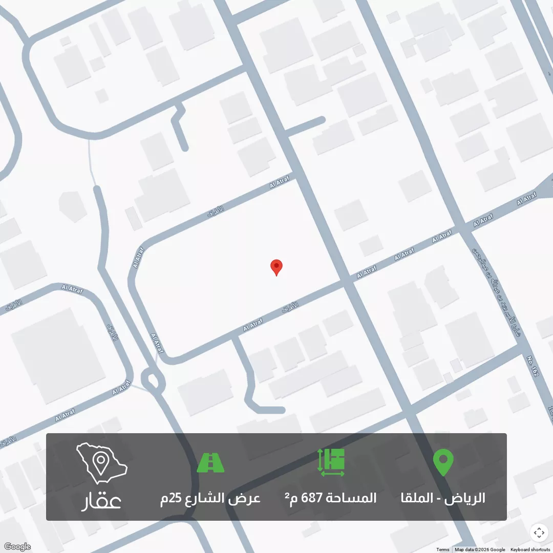 أرض للبيع في شارع الاطراف, حي الملقا, مدينة الرياض, منطقة الرياض 1 صورة