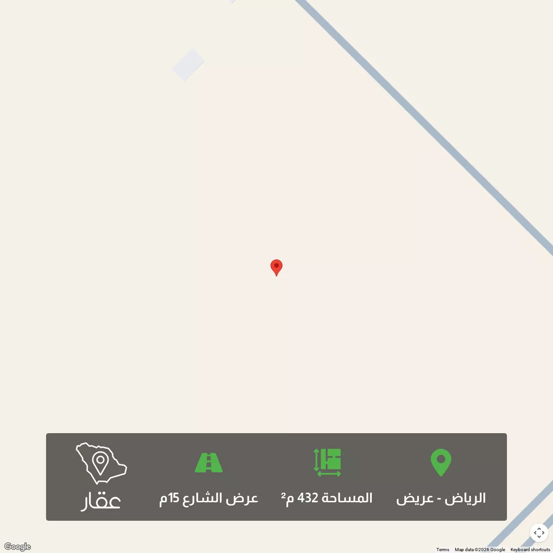 أرض للبيع في حي عريض, مدينة الرياض, منطقة الرياض 1 صورة