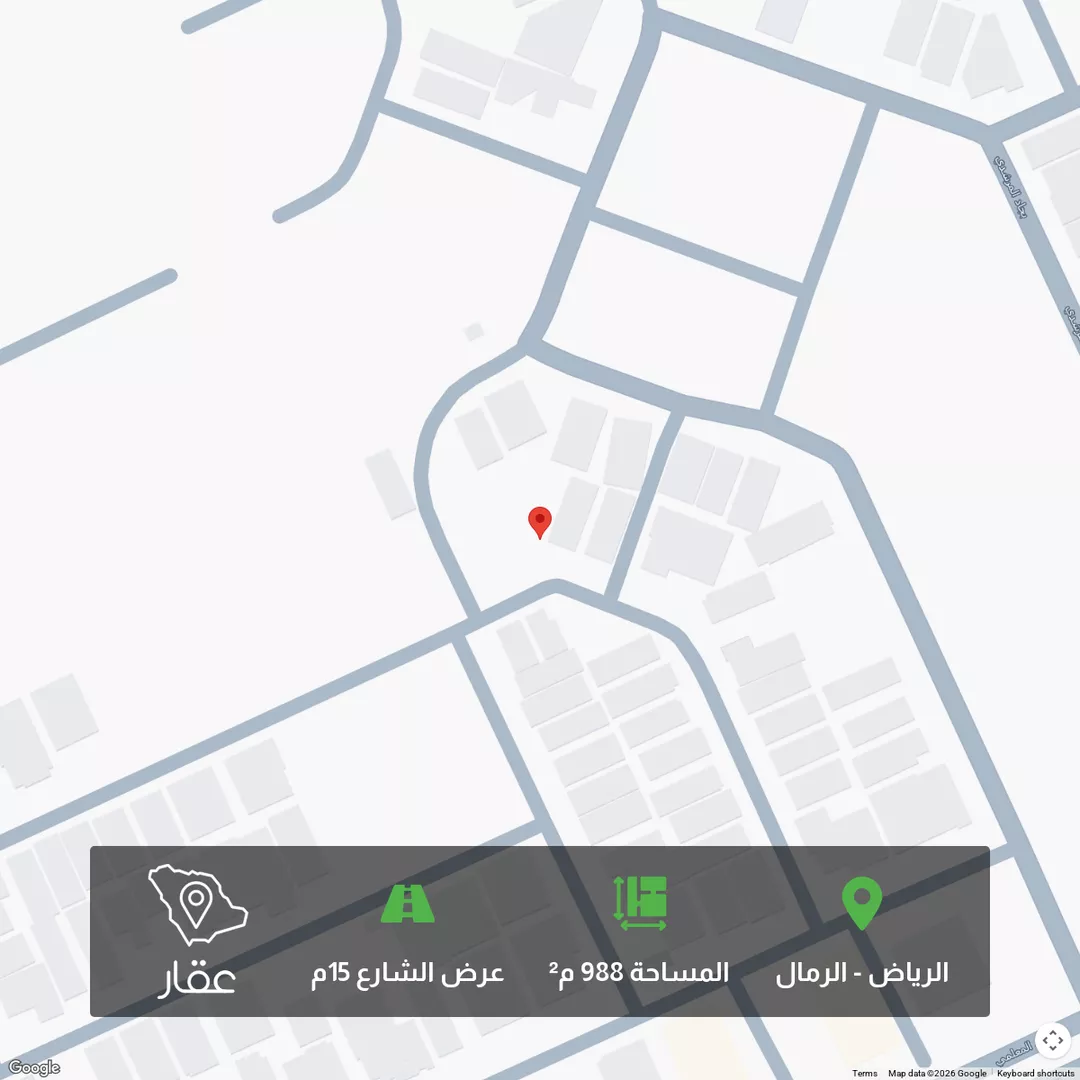 أرض للبيع في شارع العجمة, حي الرمال, مدينة الرياض, منطقة الرياض 1 صورة