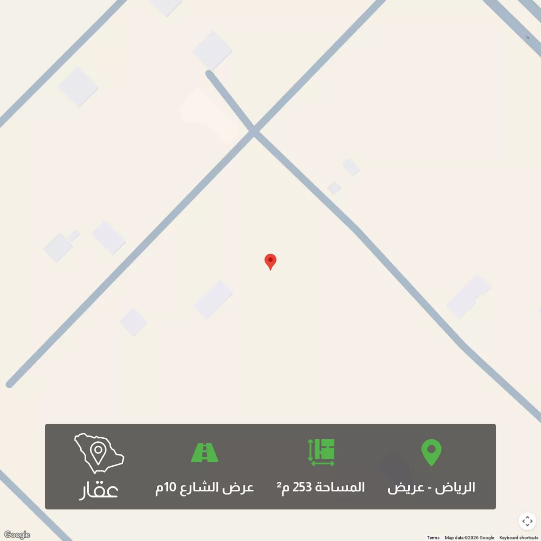 أرض للبيع في حي عريض, مدينة الرياض, منطقة الرياض 1 صورة