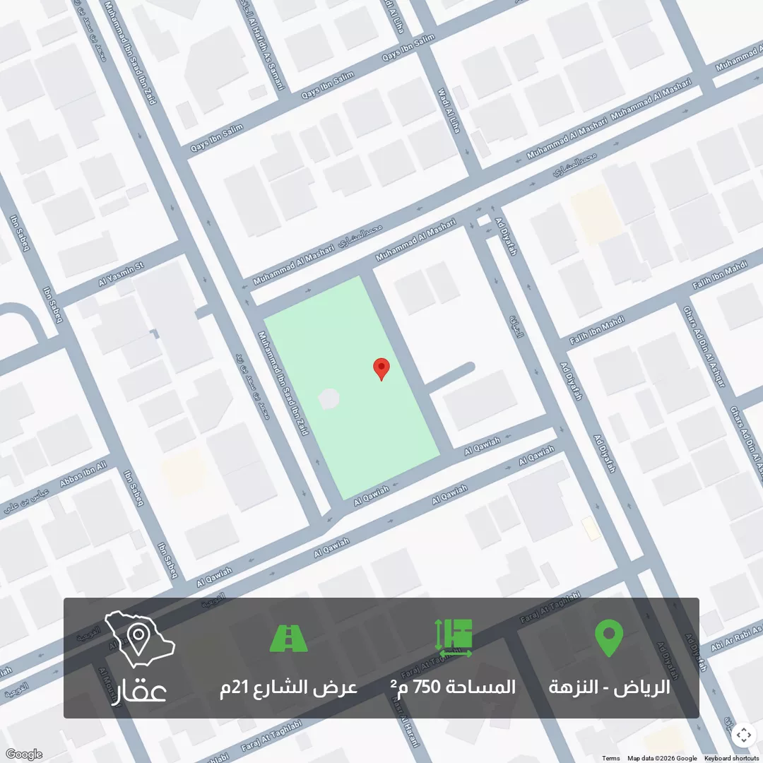 أرض للبيع في حديقة النزهه الثانية ، شارع محمد بن سعد بن زيد ، حي النزهة ، الرياض ، منطقة الرياض 1 صورة