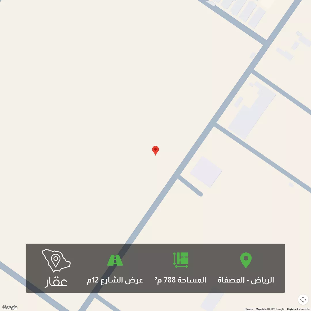 أرض للبيع في شارع تاج الدين أبي الفضل القلعي ، حي المصفاة ، الرياض ، منطقة الرياض 1 صورة