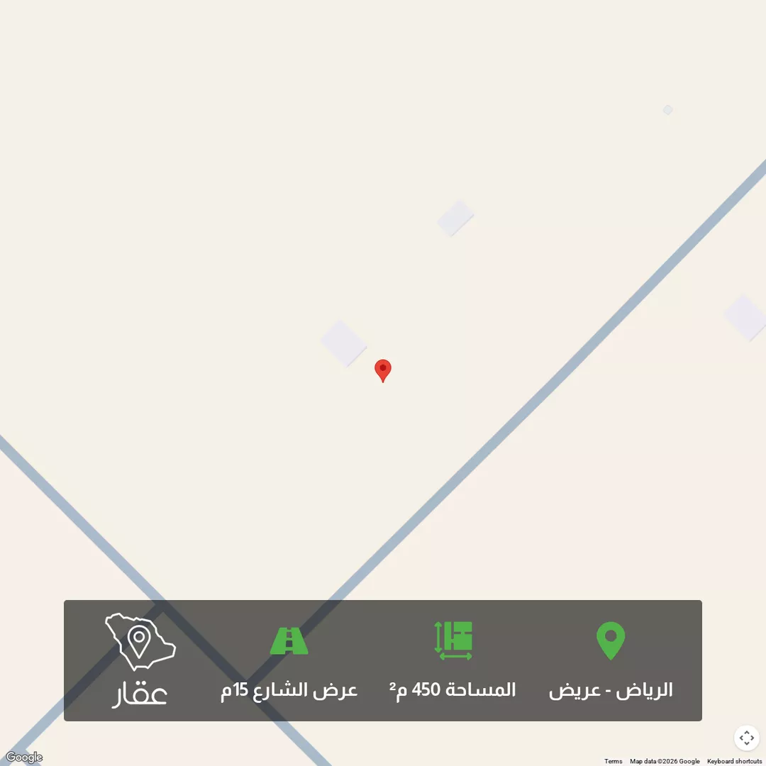 أرض للبيع في شارع عبدالسلام بن أبي عبدالله ، حي عريض ، الرياض ، منطقة الرياض 1 صورة