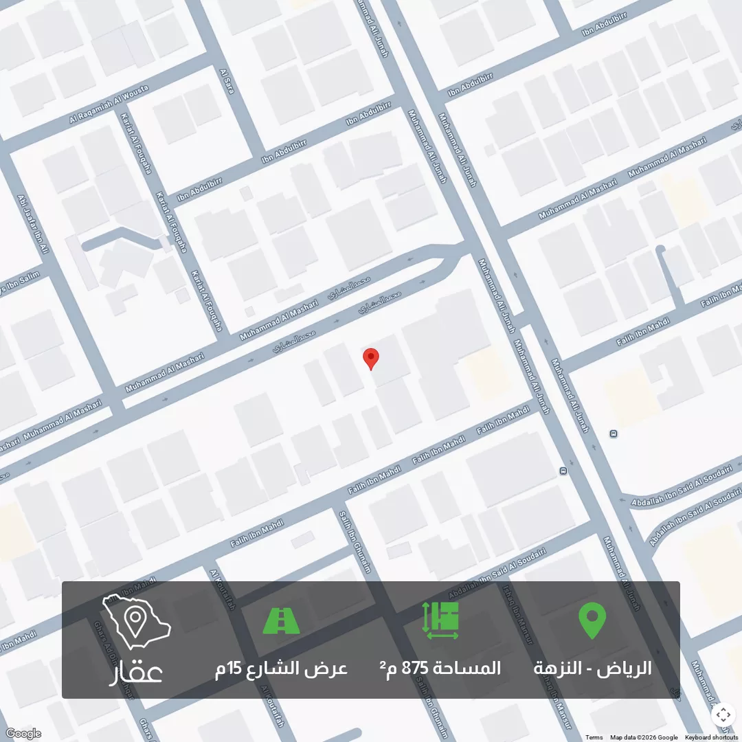 أرض للبيع في شارع محمد المشاري, حي النزهة, مدينة الرياض, منطقة الرياض 1 صورة