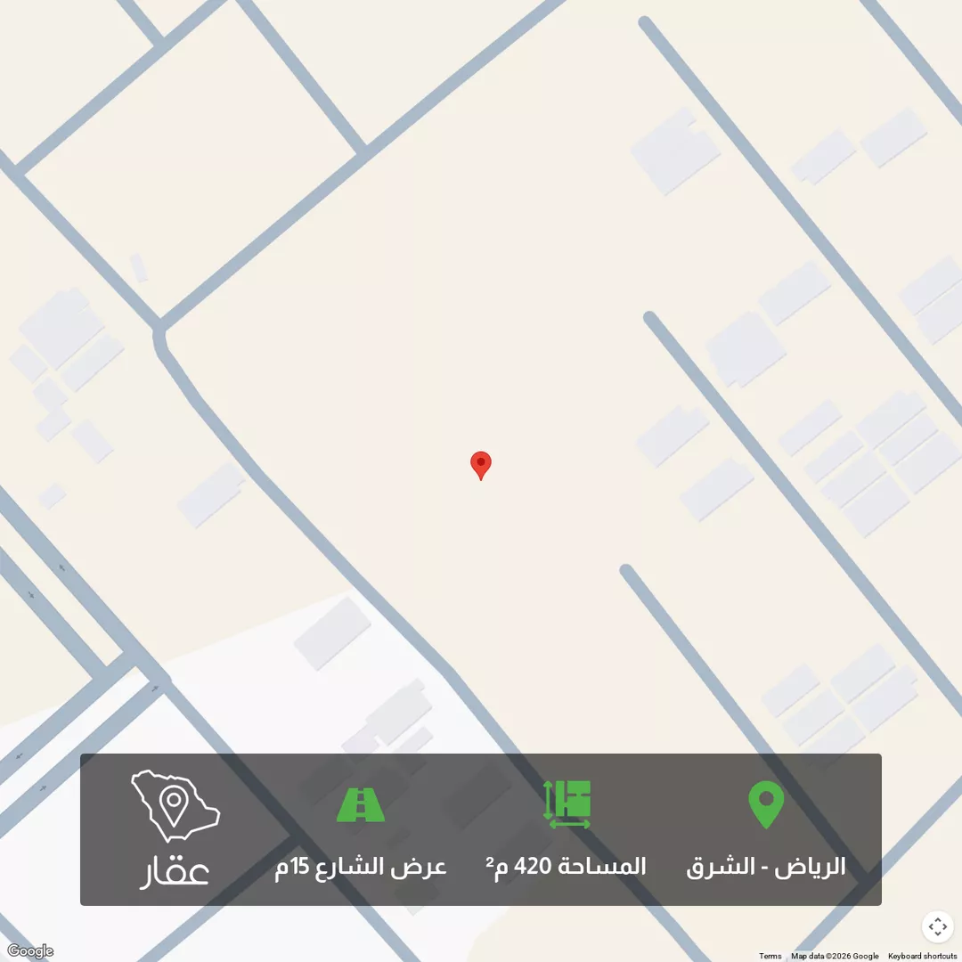 أرض للبيع في شارع عبدالحميد فردوس, حي البيان, مدينة الرياض, منطقة الرياض 1 صورة