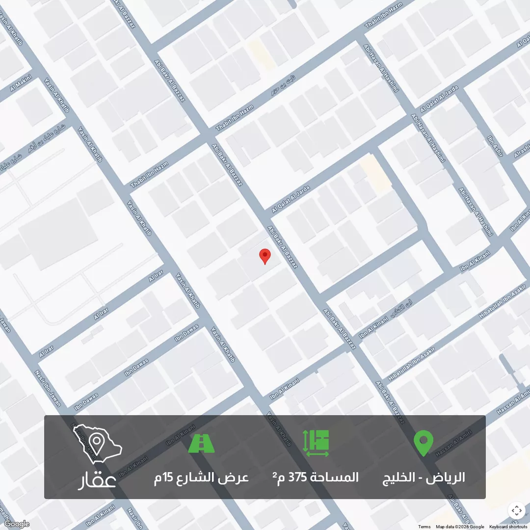 أرض للبيع في شارع أبي بكر البزاز, حي الخليج, مدينة الرياض, منطقة الرياض 1 صورة