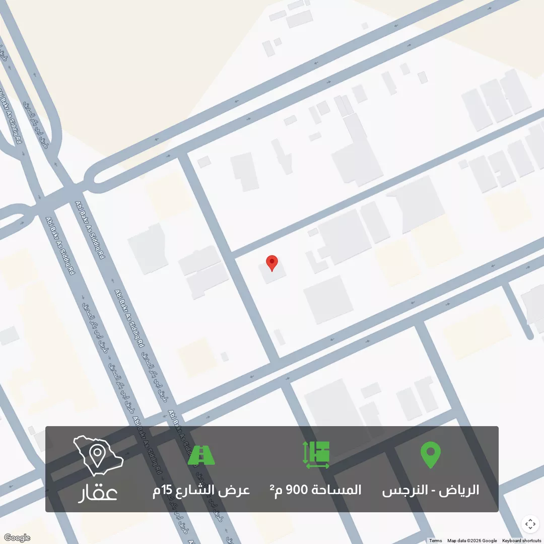 أرض للبيع في شارع عباس محمود العقاد, حي النرجس, مدينة الرياض, منطقة الرياض 1 صورة