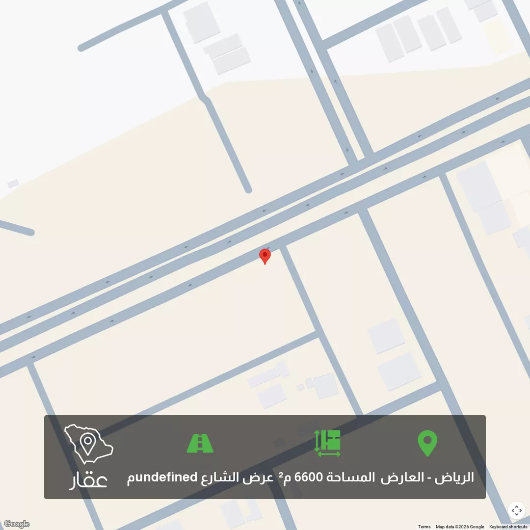 أرض للبيع في شارع الأمير خالد بن بندر بن عبدالعزيز ، حي العارض ، الرياض ، منطقة الرياض 1 صورة