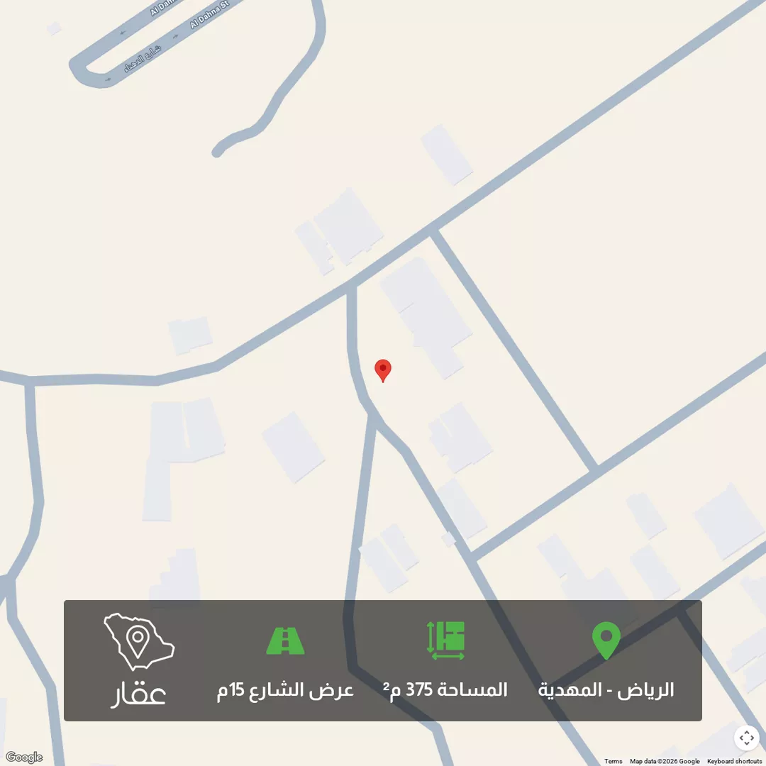 أرض للبيع في شارع ابن السابق, حي المهدية, مدينة الرياض, منطقة الرياض 1 صورة