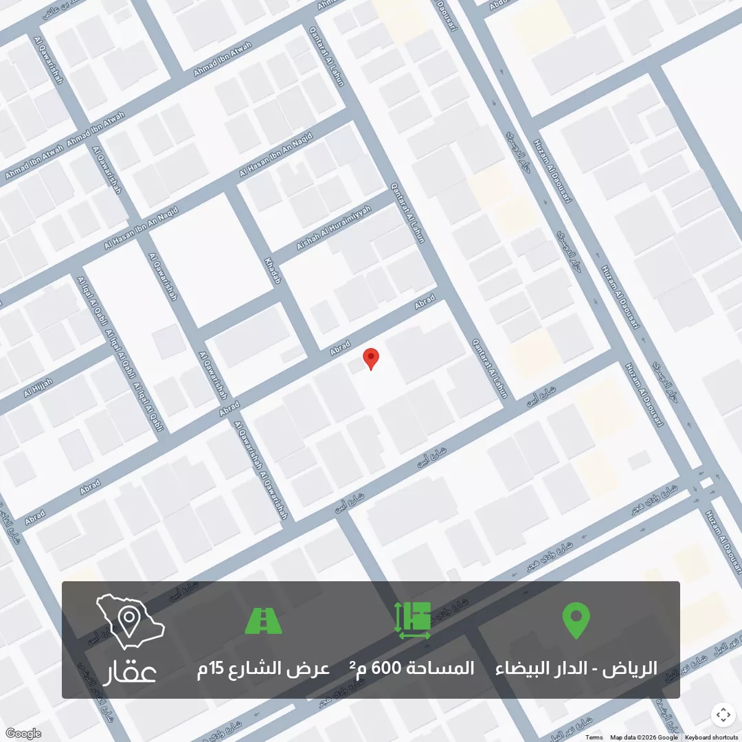 أرض للبيع في شارع وادي جيزان ، حي الدار البيضاء ، الرياض ، منطقة الرياض 1 صورة