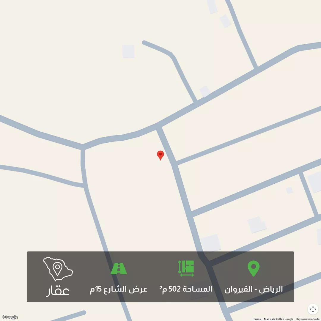 أرض للبيع في شارع الوضيمة, حي نجد, مدينة الجبيلة, منطقة الرياض 1 صورة