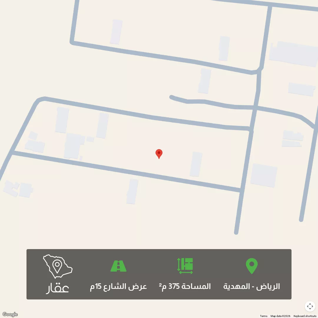 أرض للبيع في حي المهدية, مدينة الرياض, منطقة الرياض 1 صورة