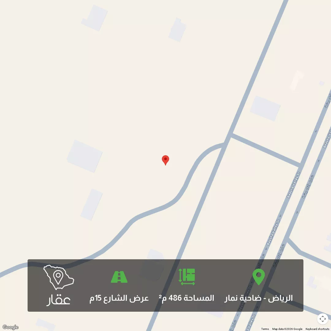 أرض للبيع في شارع جبل, حي ضاحية نمار, مدينة الرياض, منطقة الرياض 1 صورة