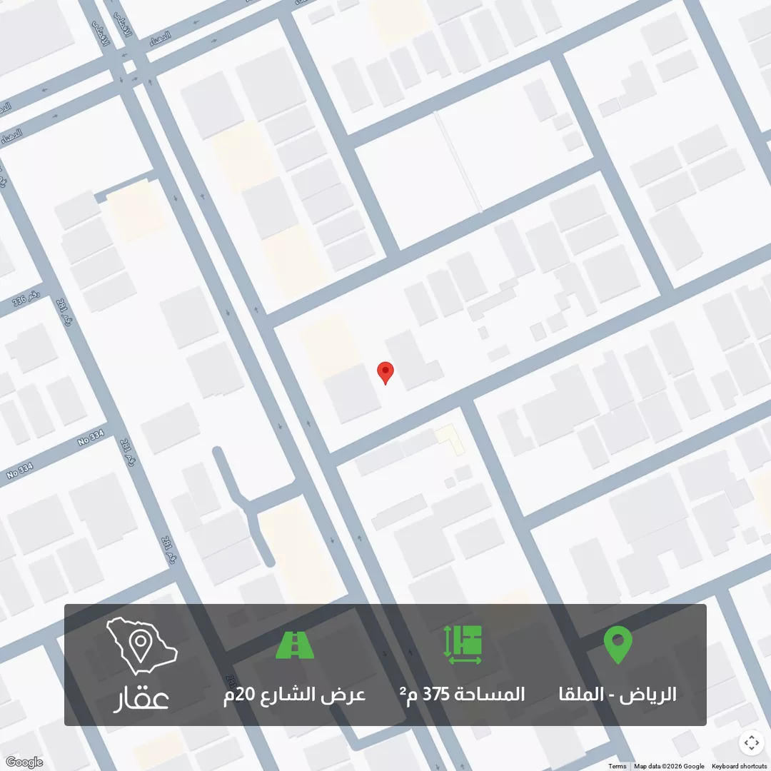 أرض للبيع في شارع رقم 346, حي الملقا, مدينة الرياض, منطقة الرياض 1 صورة